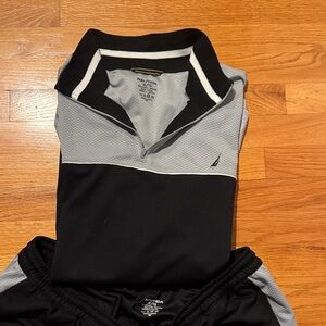 Nautica Black and Gray Track Suit